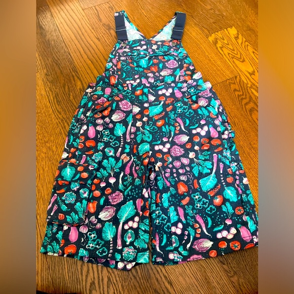 Duluth Trading Co Pants - RARE Duluth Heirloom Gardening Short Overalls in navy Vegetable print